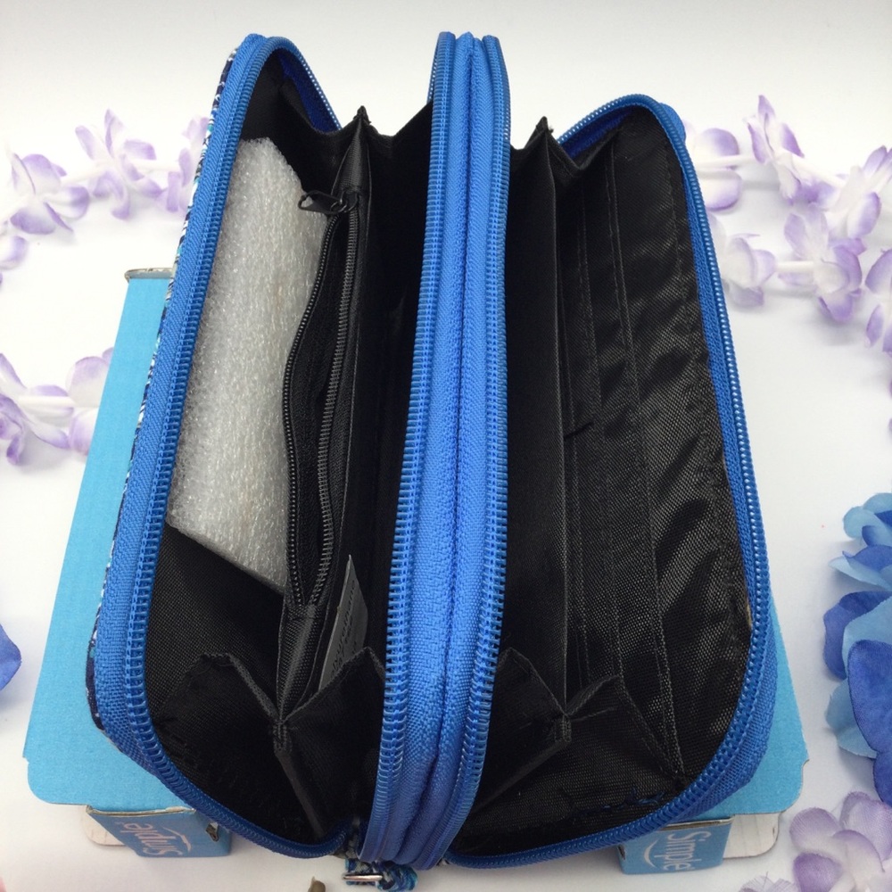 Ladies quilted wallet double zip new - Picture 4 of 9